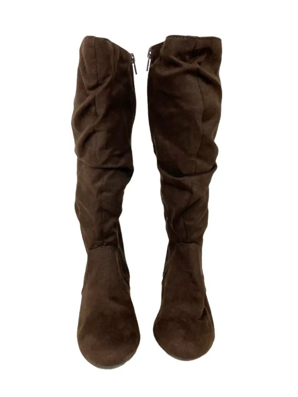 Lower East Side Brown Faux Suede Boots